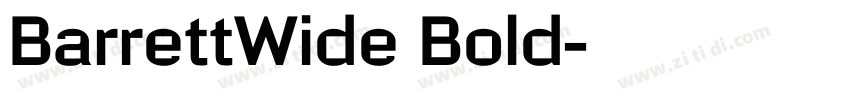 BarrettWide Bold字体转换